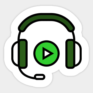 Gamer Music Sticker